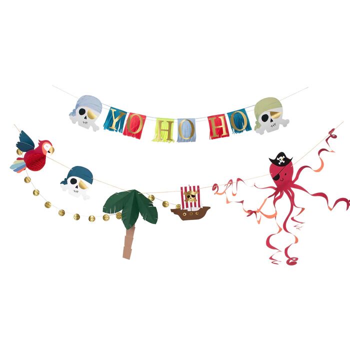 Pirate_Icon_Garland Girlanden mit Piraten-Symbolen von Meri Meri – Bild 1