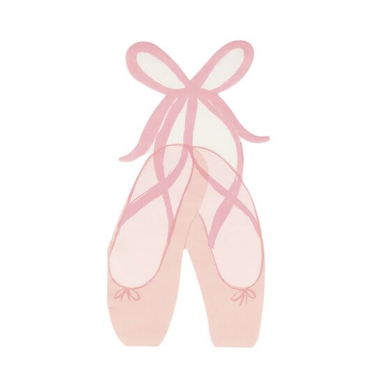 ballet_slipper_napkins Balletschuh-Servietten von Meri Meri – Bild 1