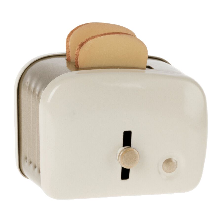 toaster_weiss Miniatur-Toaster & Brot von Maileg (weiß) – Bild 1