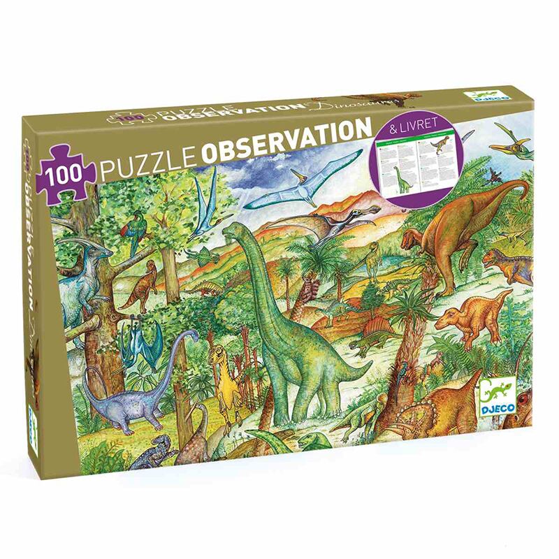 puzzle_dinosaurier Wimmelpuzzle "Dinosaurier" (100 Teile) – Bild 1