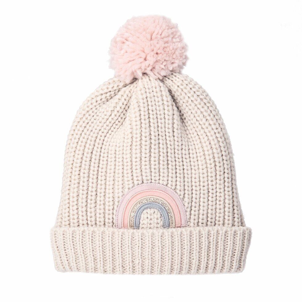 rainbow knitted hat Strickmütze "Regenbogen" – Bild 1