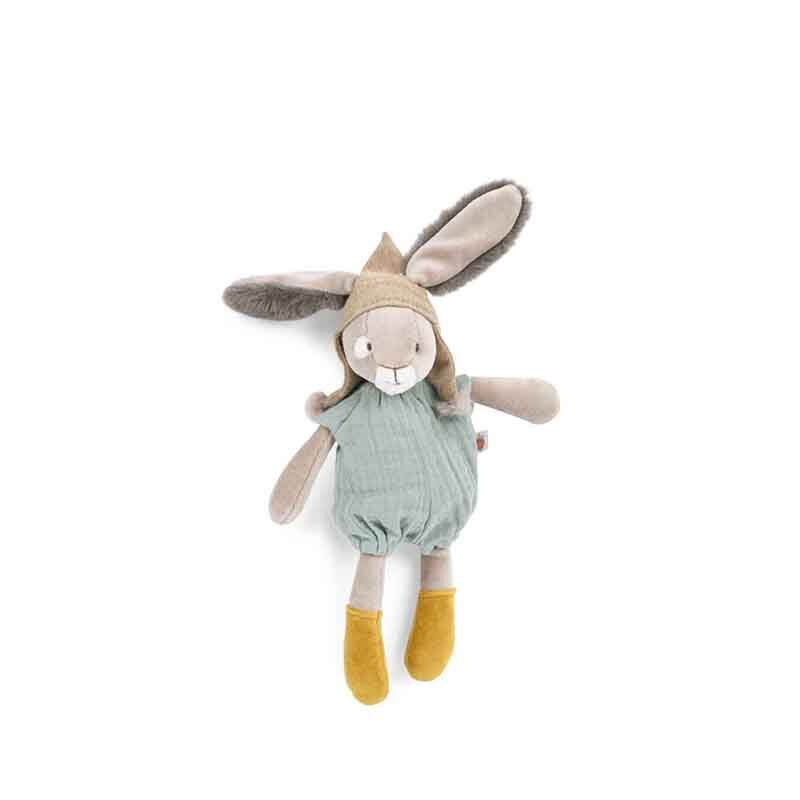 Trois_Lapins_Kuscheltier_Kleines_Kaninchen_gruen Plüschtier "Kleines Kaninchen" (grün) aus der "Trois Petits Lapins"-Kollektion – Bild 1