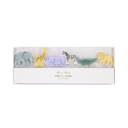 jungle_animal_candles1 Dschungeltiere-Kerzen von Meri Meri – Bild 1