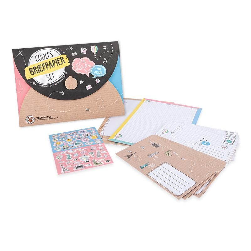 briefpapier_set Briefpapier-Set mit Stickersheet (21-teilig) – Bild 1
