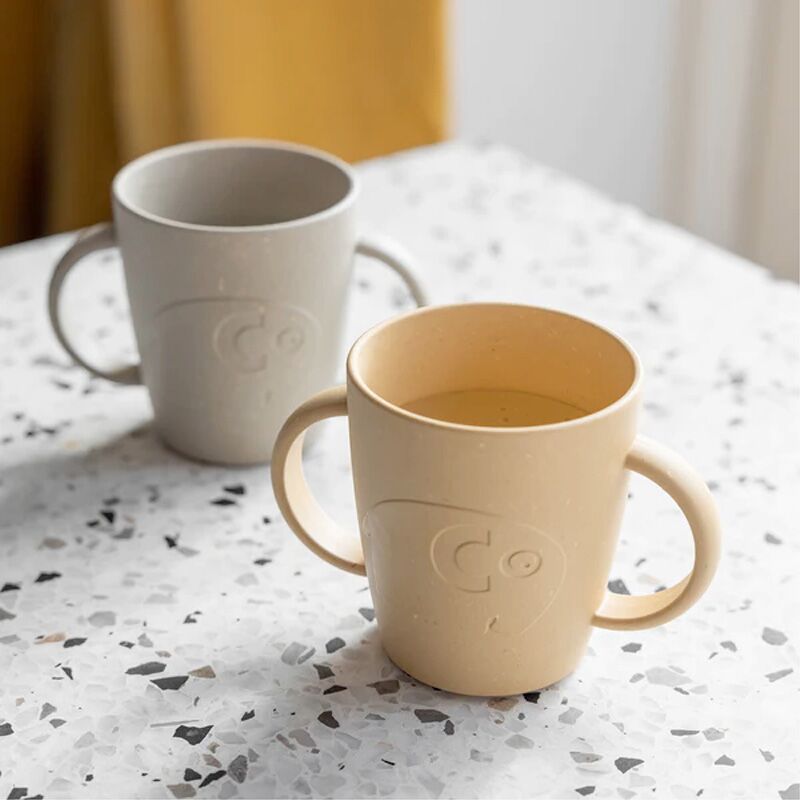 mums_tasse_yellow2 Tasse mit Henkel "MUMS" (wheat yellow) – Bild 1