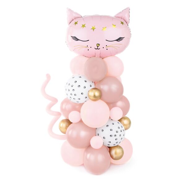 GBN12_01_S Ballon Bouquet "Katze" (pink) – Bild 1