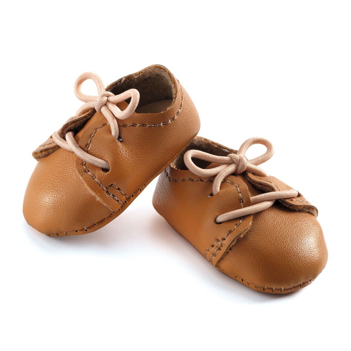 Pomea_Puppenschuhe_braun1 Puppenschuhe für Pomea Puppen (braun) – Bild 1