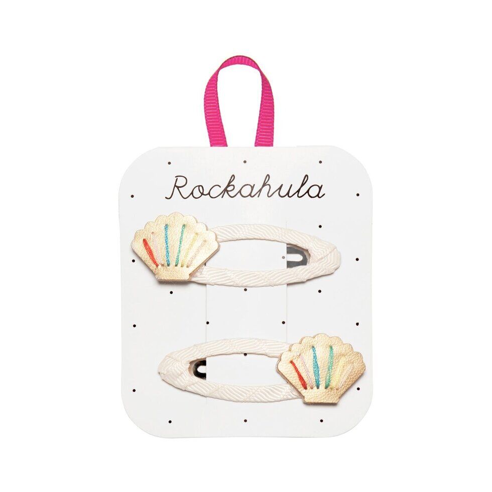 Rainbow Shell Clips Regenbogen Muscheln Haarspangen – Bild 1