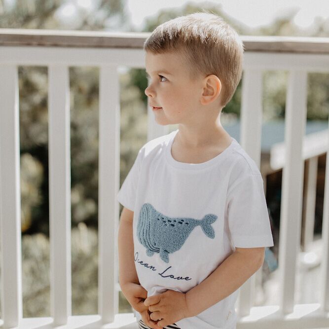Unisex T-Shirt ocean love_24315_whi_1 T-Shirt "Ocean Love" (unisex) – Bild 1
