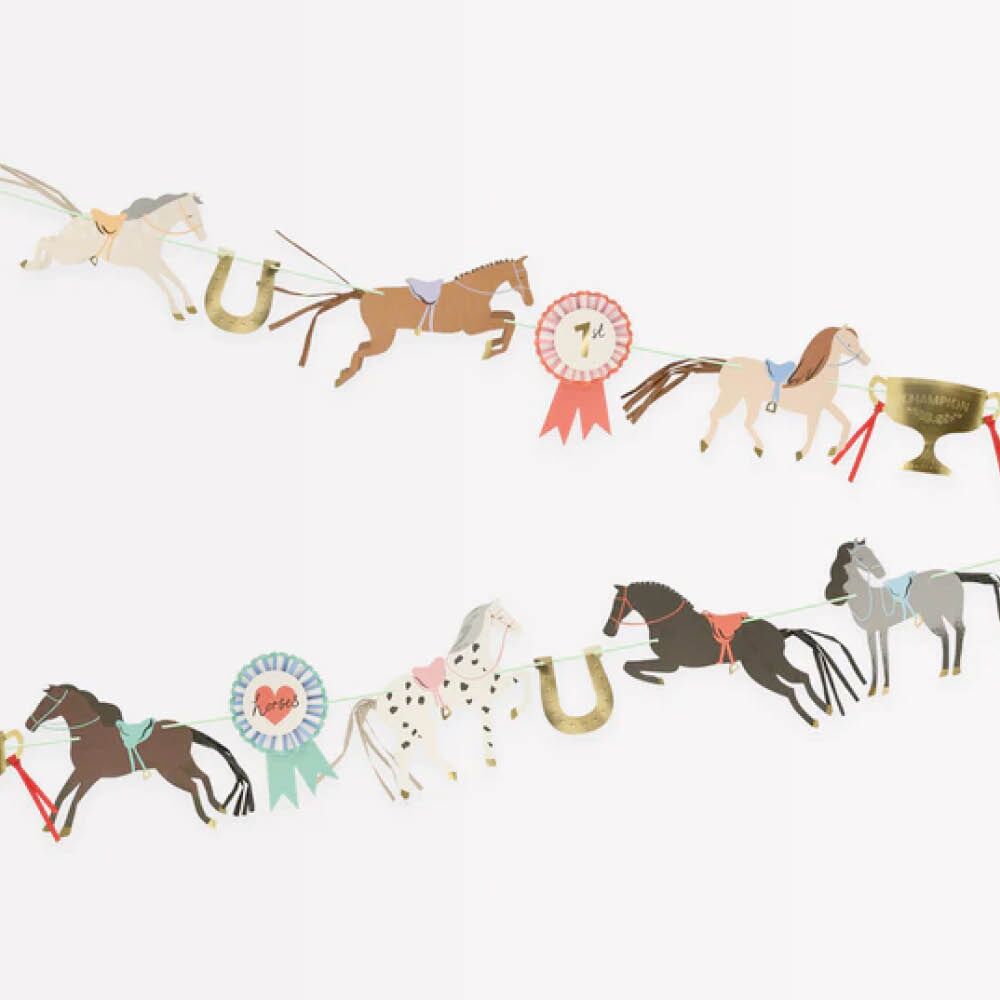 horse_garland_merimeri1 Pferde Girlande von Meri Meri – Bild 1
