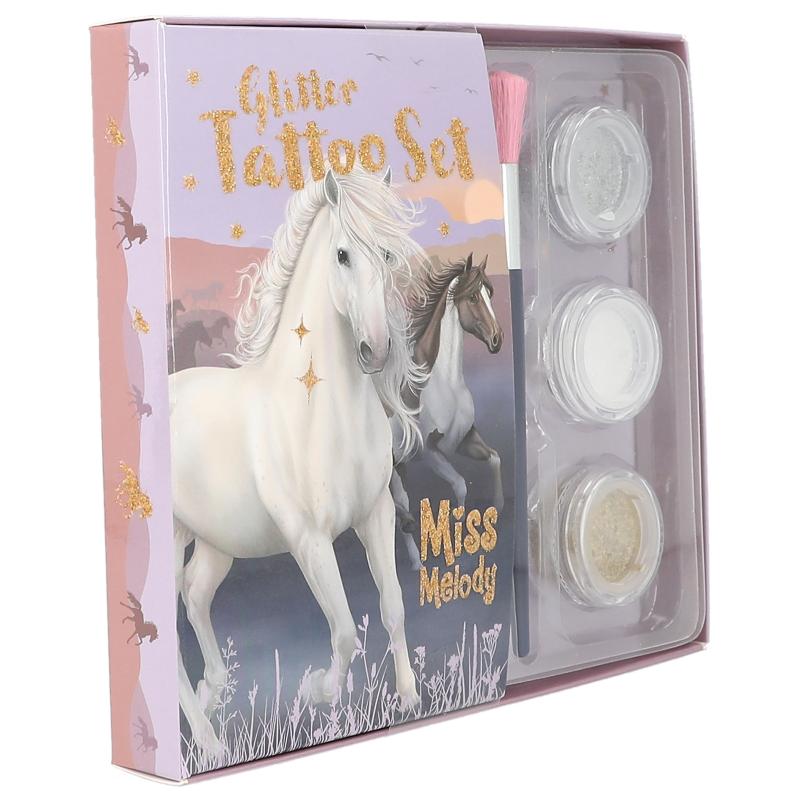 0012657_0012657_12657_3_thumb_big Glitzer Tattoo Set "Miss Melody" (Motiv: Night Horses) – Bild 1