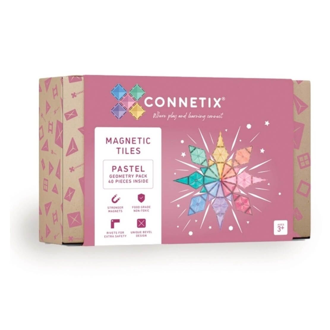 F4K_Juli_24_djeco_moulin_connetix Magnetbausteine "Pastel Geometry Pack" (40 Teile) – Bild 1