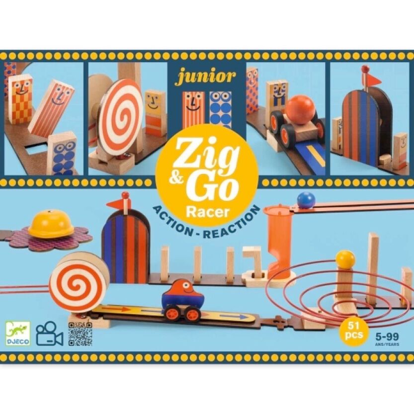 F4K_djeco_moulin_roty8 Zig & Go Junior "Racer" (51 Teile) – Bild 1