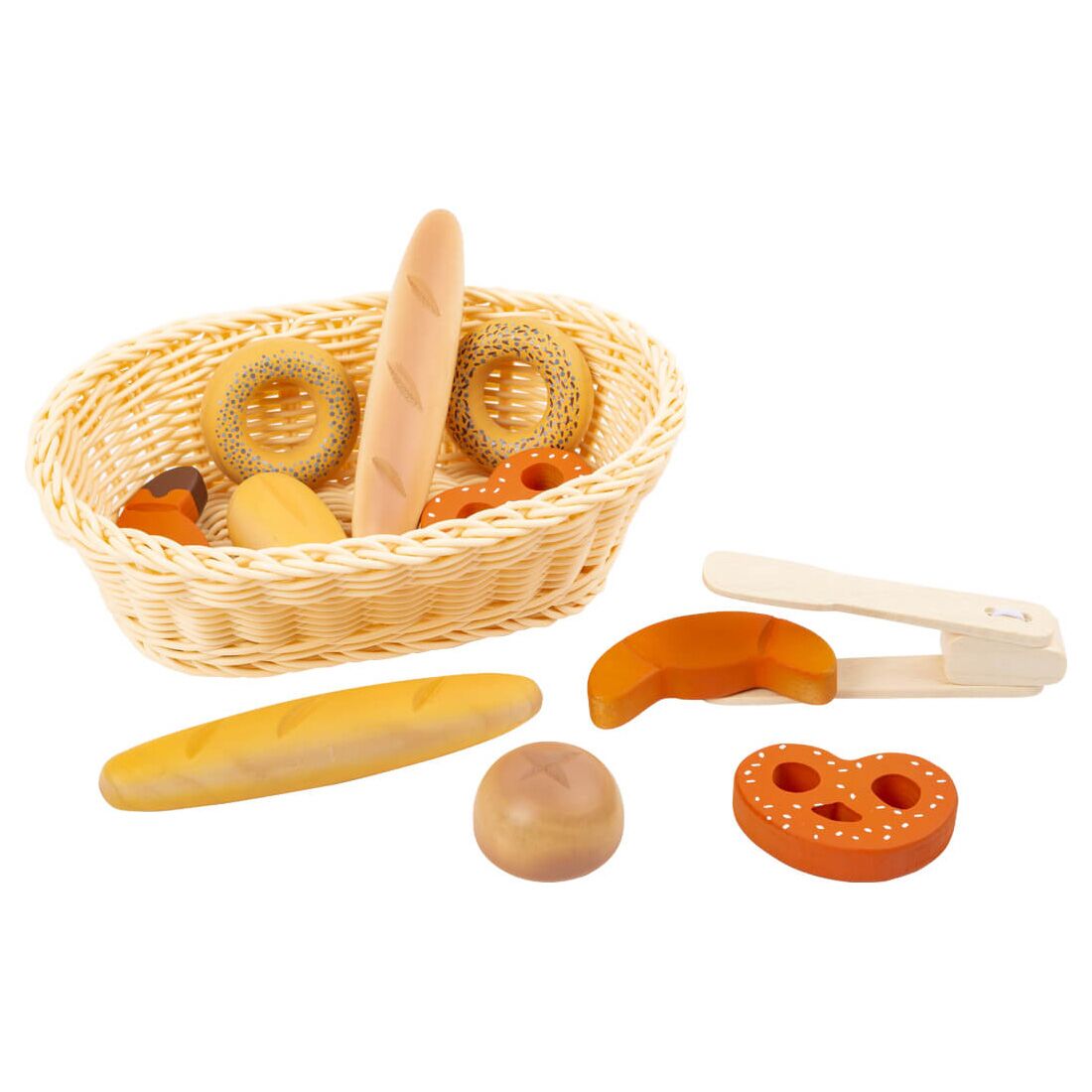 11444_legler_small_foot_design_pos_backwaren_mit_korb_set_a Brotkorb Set "Fresh" – Bild 1