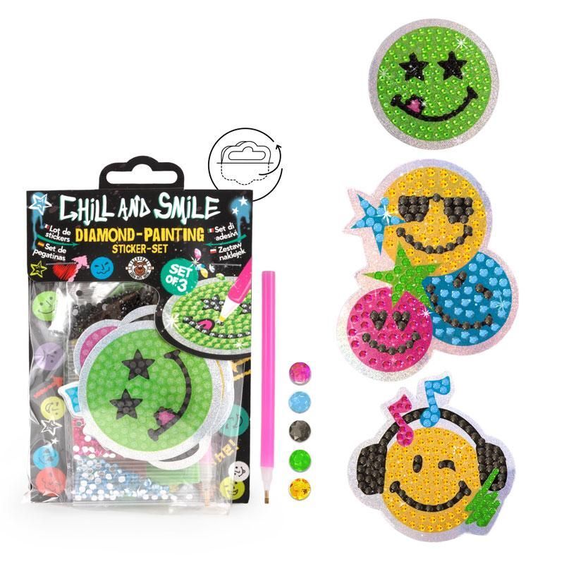 964267_b Chill and Smile Sticker-Set Diamond Painting – Bild 1