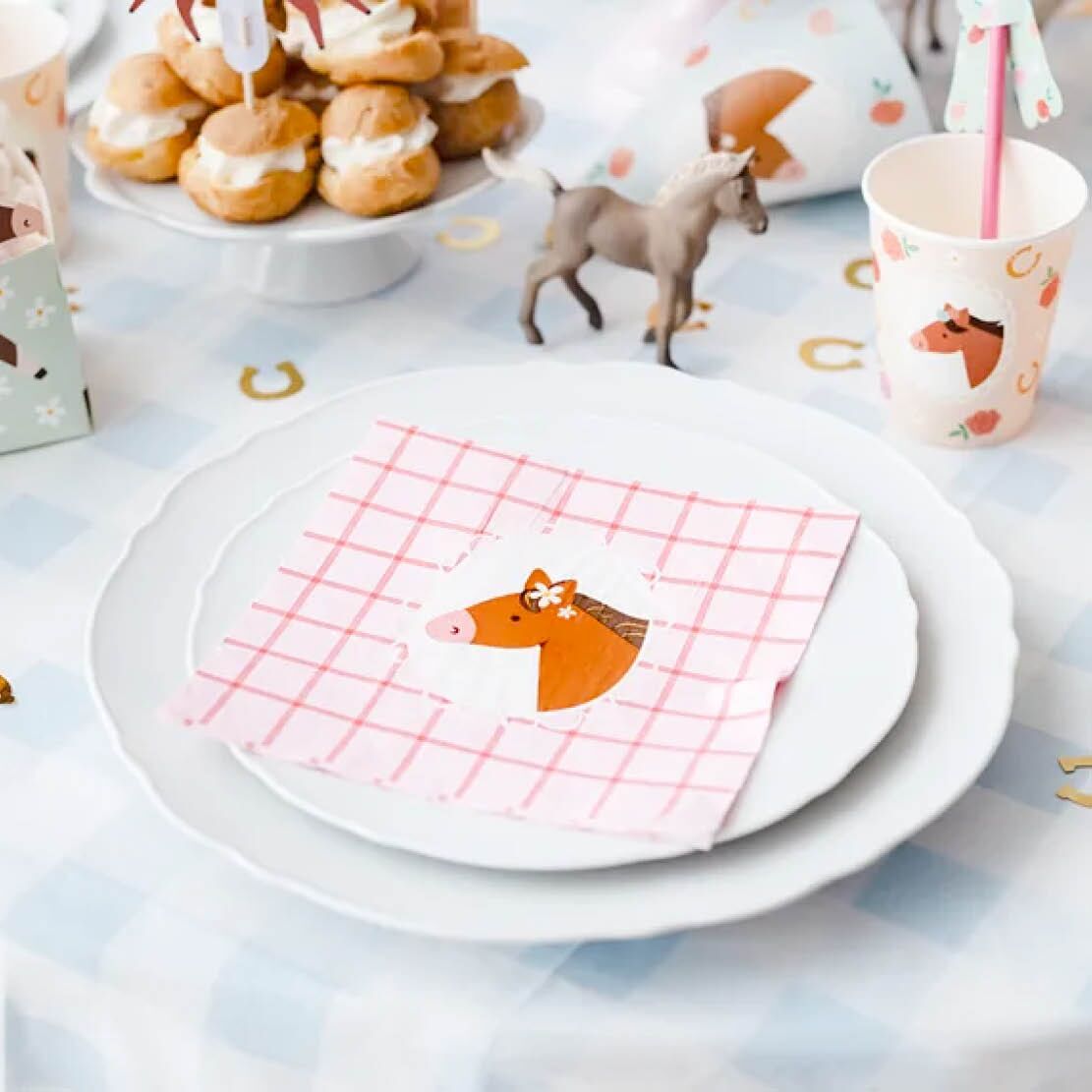 partydeco_einhorn_unicorn_pferde32 Pferde Servietten – Bild 1
