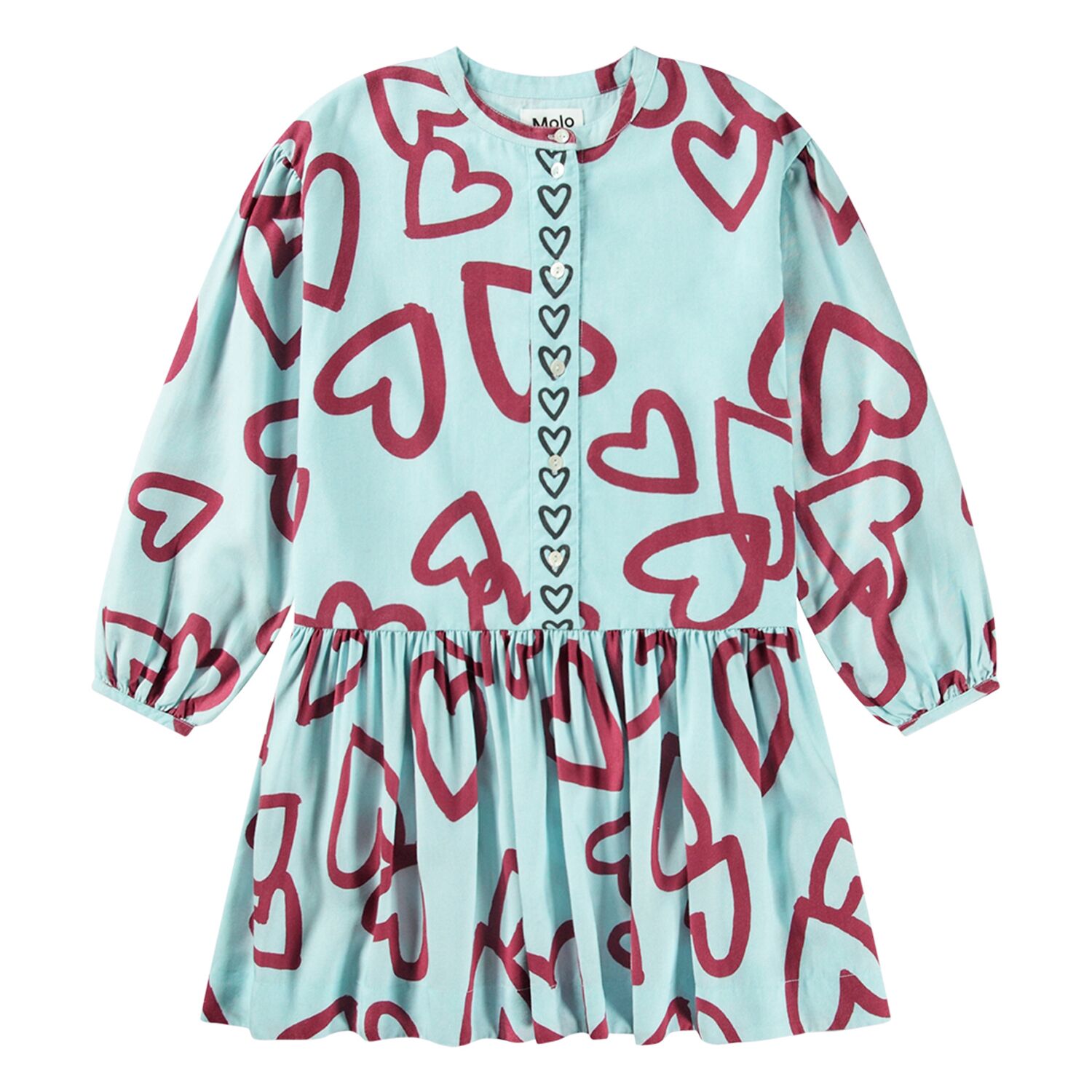 2W24E226_9179 Kleid Cloud (Velvety Hearts) – Bild 1