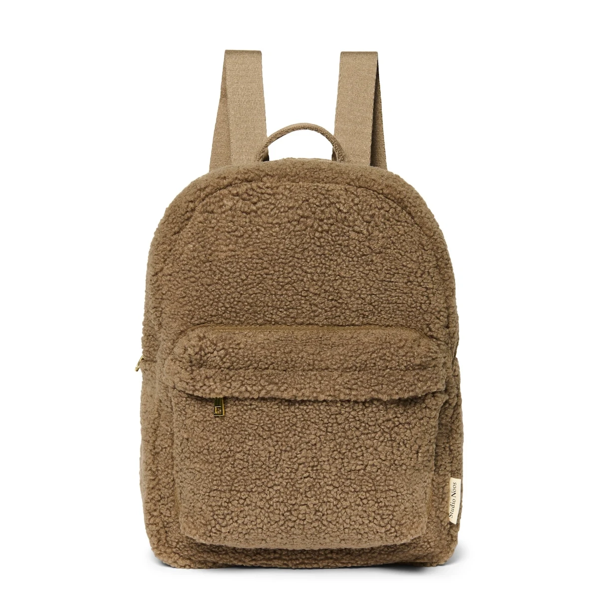 BrownTeddyMidiBackpackwithFrontPocketPS1 Teddy Midi Backpack mit Fronttasche (braun) – Bild 1
