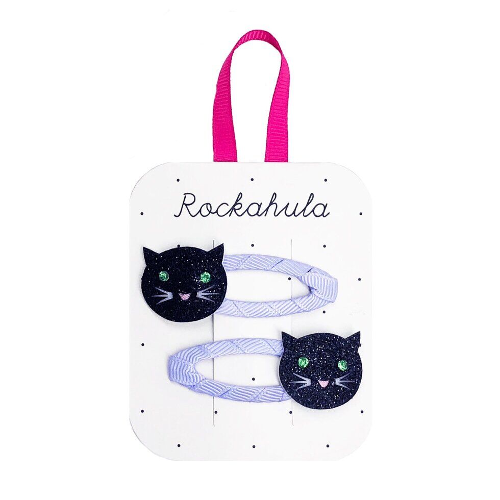 Lucky Black Cat Clips Schwarze Katzen-Haarspangen – Bild 1