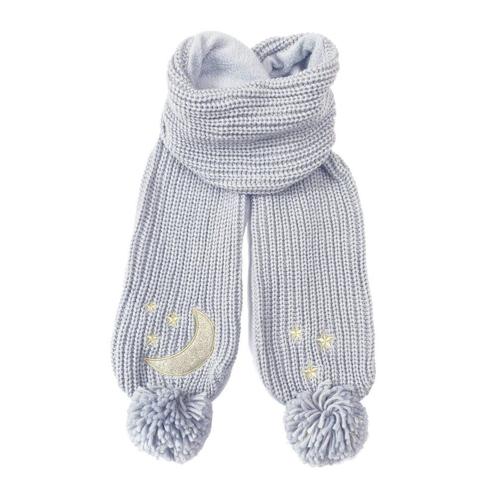 Moonlight Knitted Scarf Grey Gestrickter Schal "Moonlight" (grau) – Bild 1