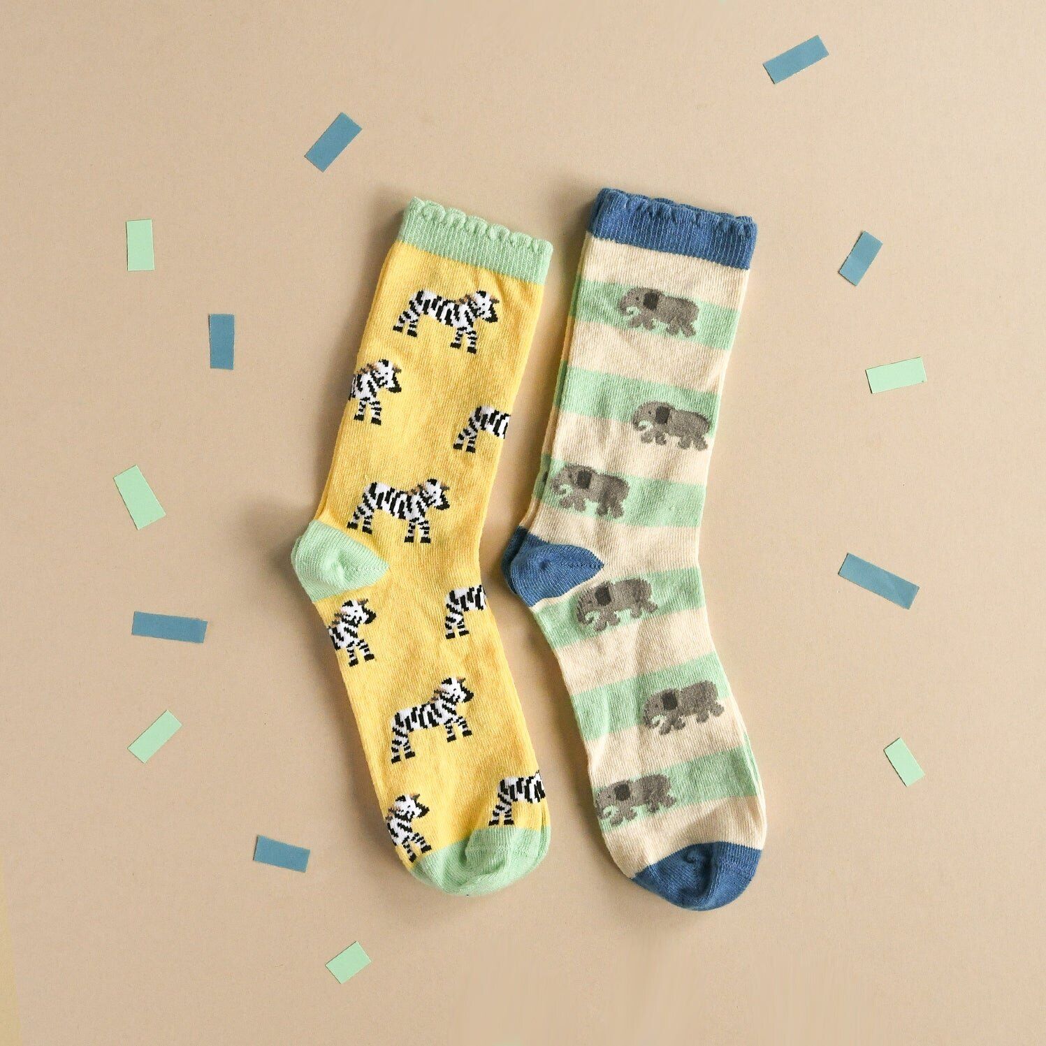 safari_fun_pack1 Socken "Safari Fun" (2er Packung) – Bild 1