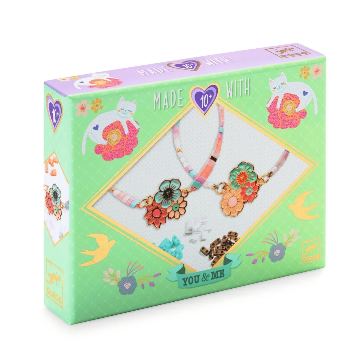 DJ00020 Freundschafts Armbänder Bastel-Set "Blumen" – Bild 1