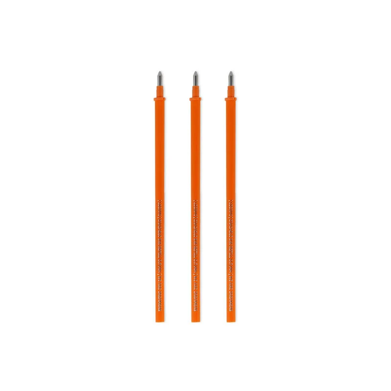 REFEP0011_1 Ersatzminen für löschbare Gelstifte (3er-Set, orange) – Bild 1