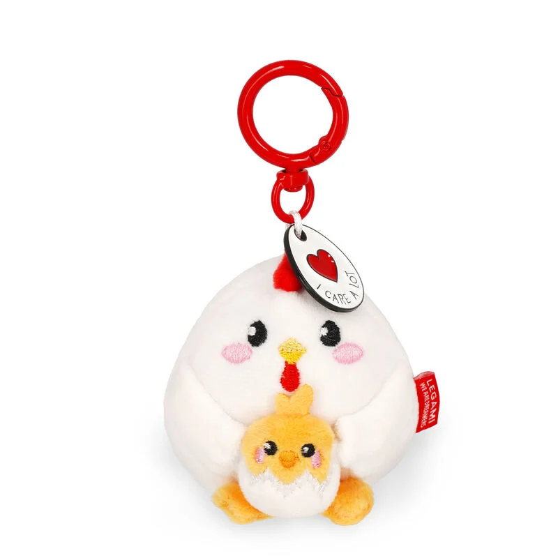 Schluesselanhaenger_SuperSoft_Hen1 Schlüsselanhänger mit Plüschtier "Super Soft!" Mini, Hen – Bild 1