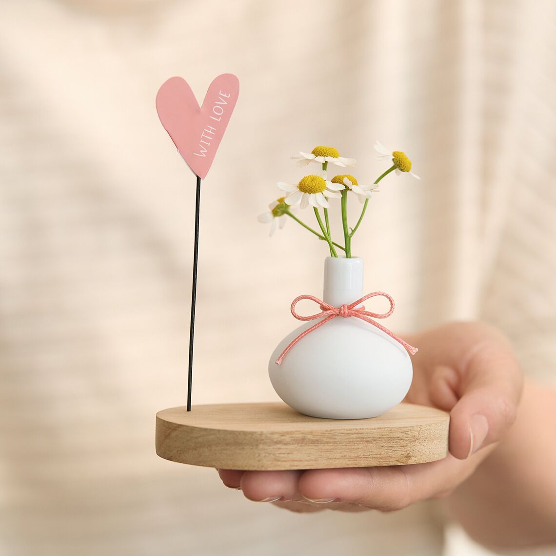 Geburtstagsgruß Minivase "With love" – Bild 1