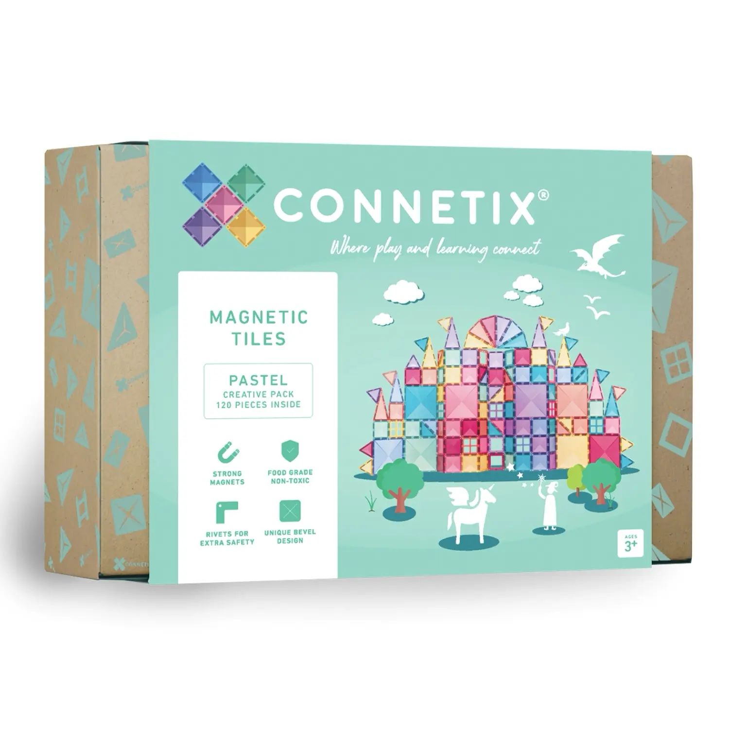 Connetix Creative Pack Magnetbausteine "Pastel Creative Pack" (120 Teile) – Bild 1