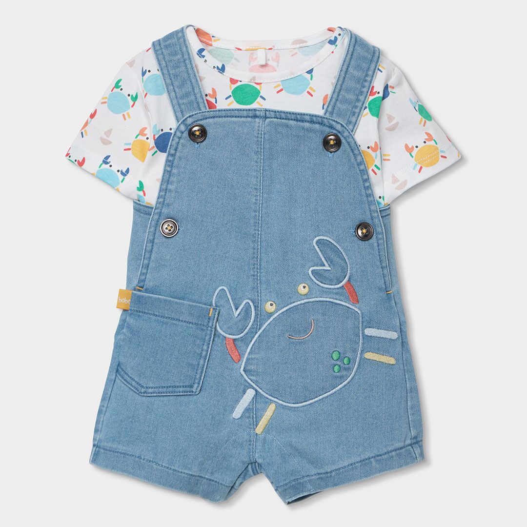 2430109837_a Set Pullover & Hose für Babys (Print) von Boboli – Bild 1