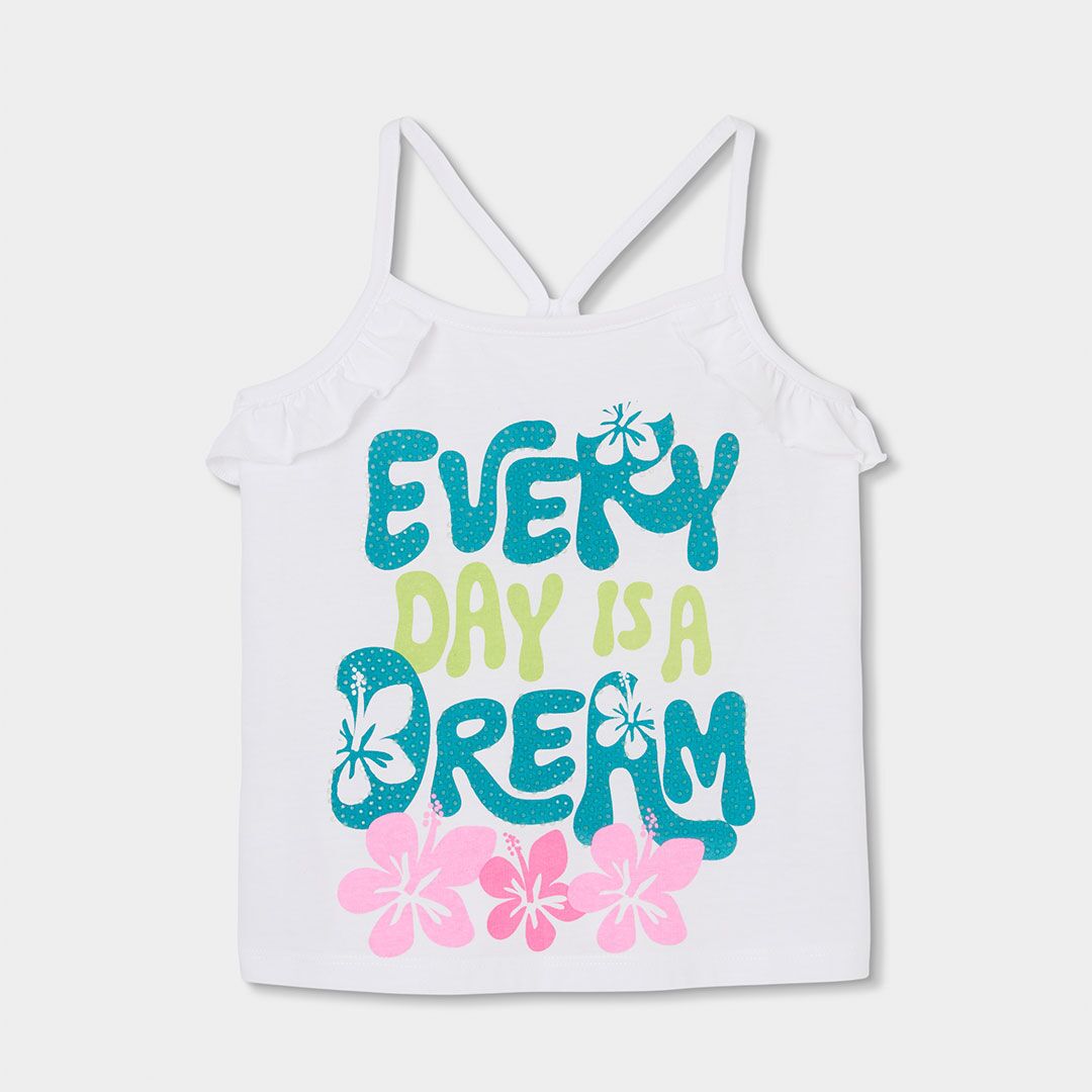4131091100_a T-Shirt Tank-Top (weiss) von Boboli – Bild 1