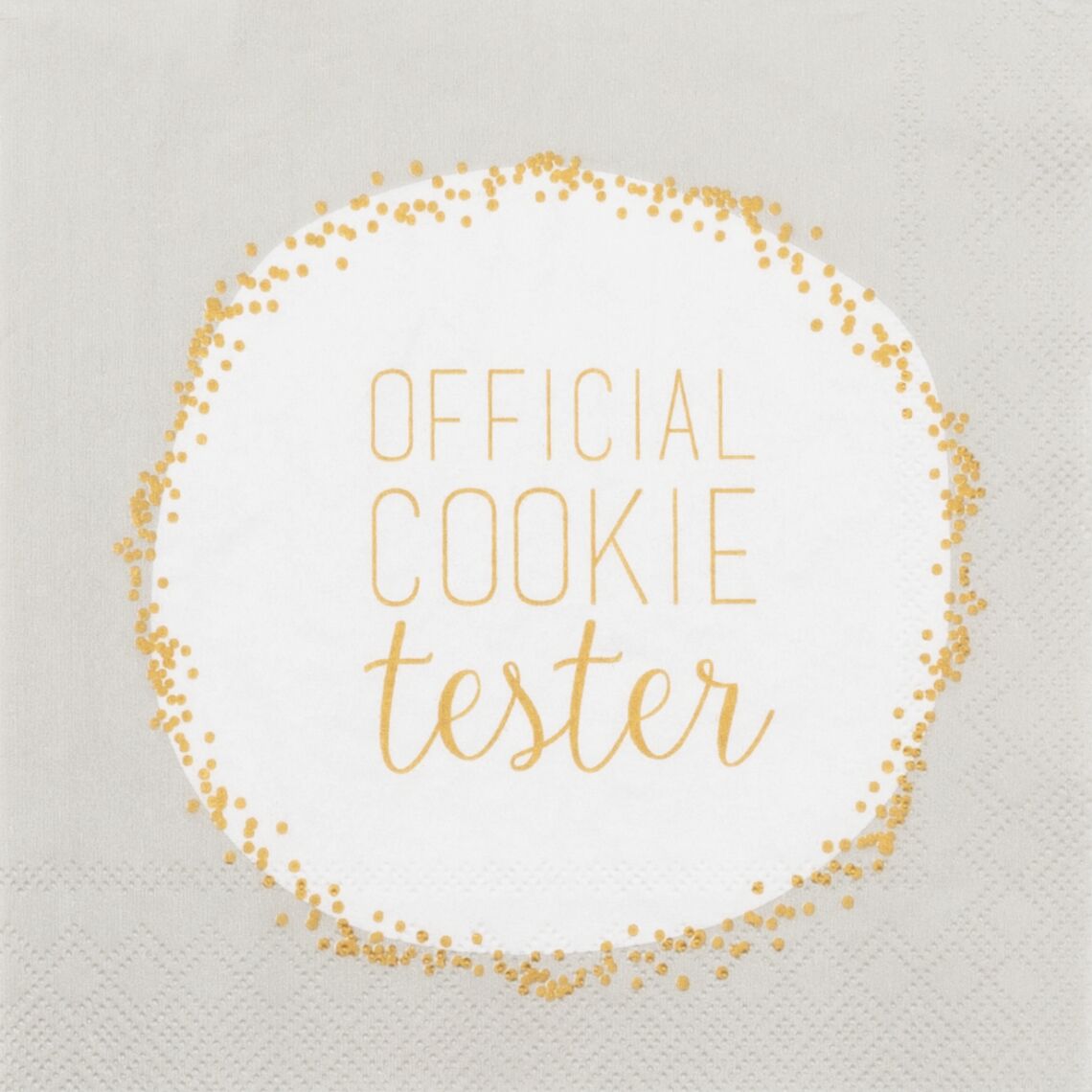 Cocktail-Servietten "Official Cookie Tester" – Bild 1