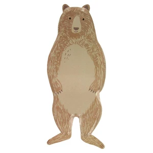 brownbearplates1 Braunbär-Pappteller von Meri Meri