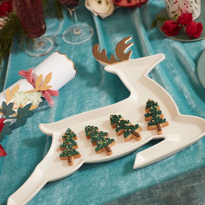ceramicreindeerplates3 Rentier Porzellanteller von Meri Meri (2er-Set)