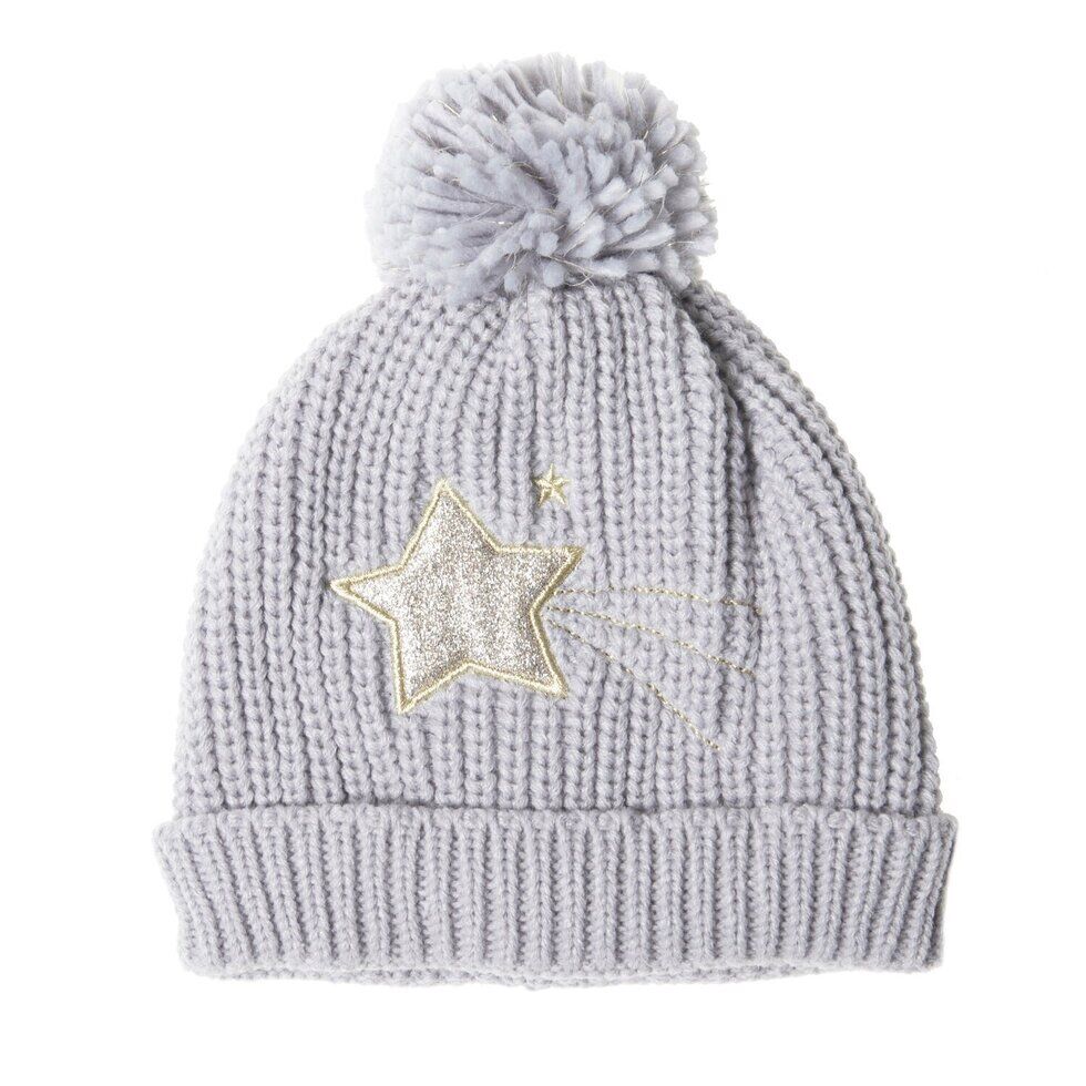 Moonlight Knitted Hat Grey 3-6 Years Strickmütze "Moonlight" (grau)