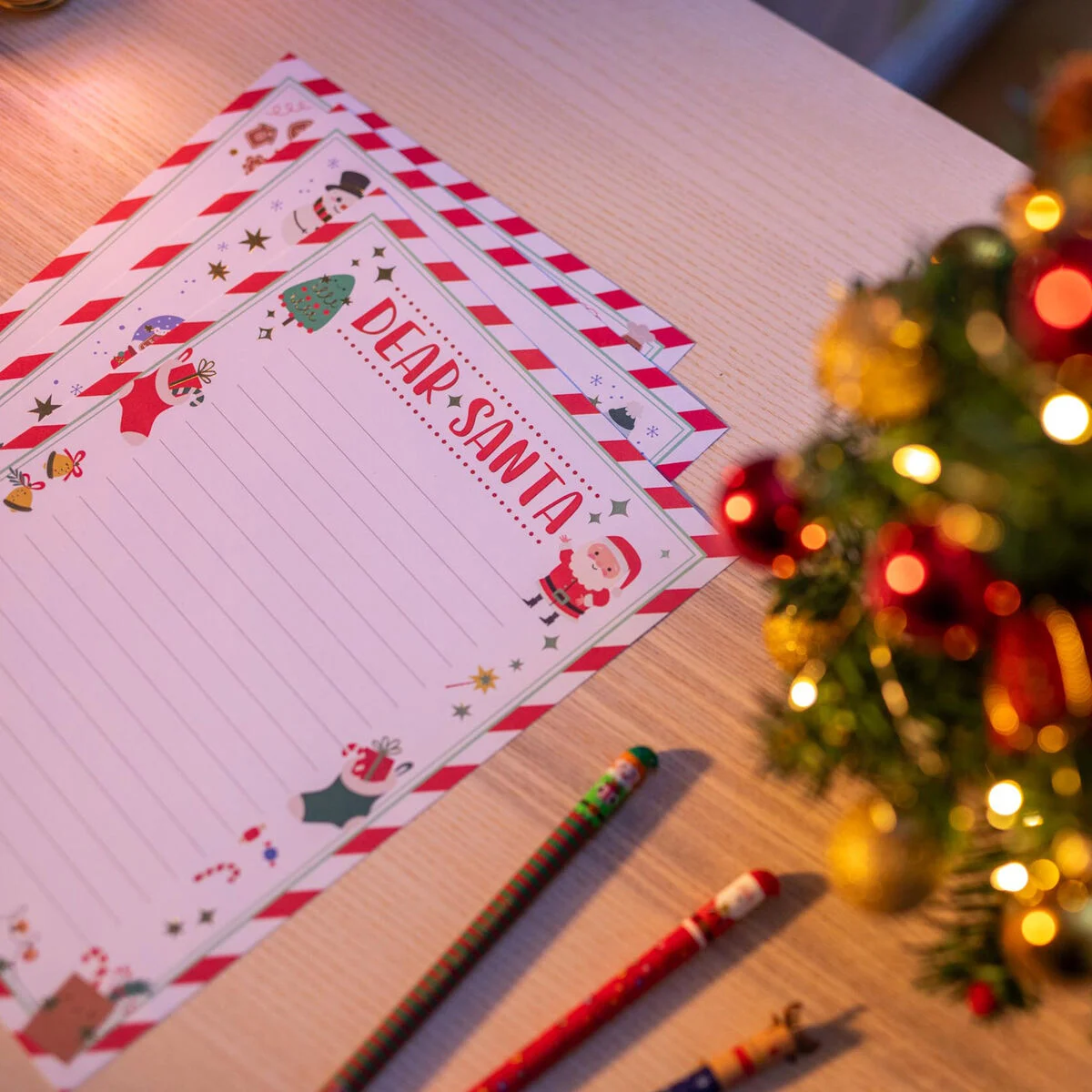 Brief_Santa_Claus13 Set für Brief an den Weihnachtsmann