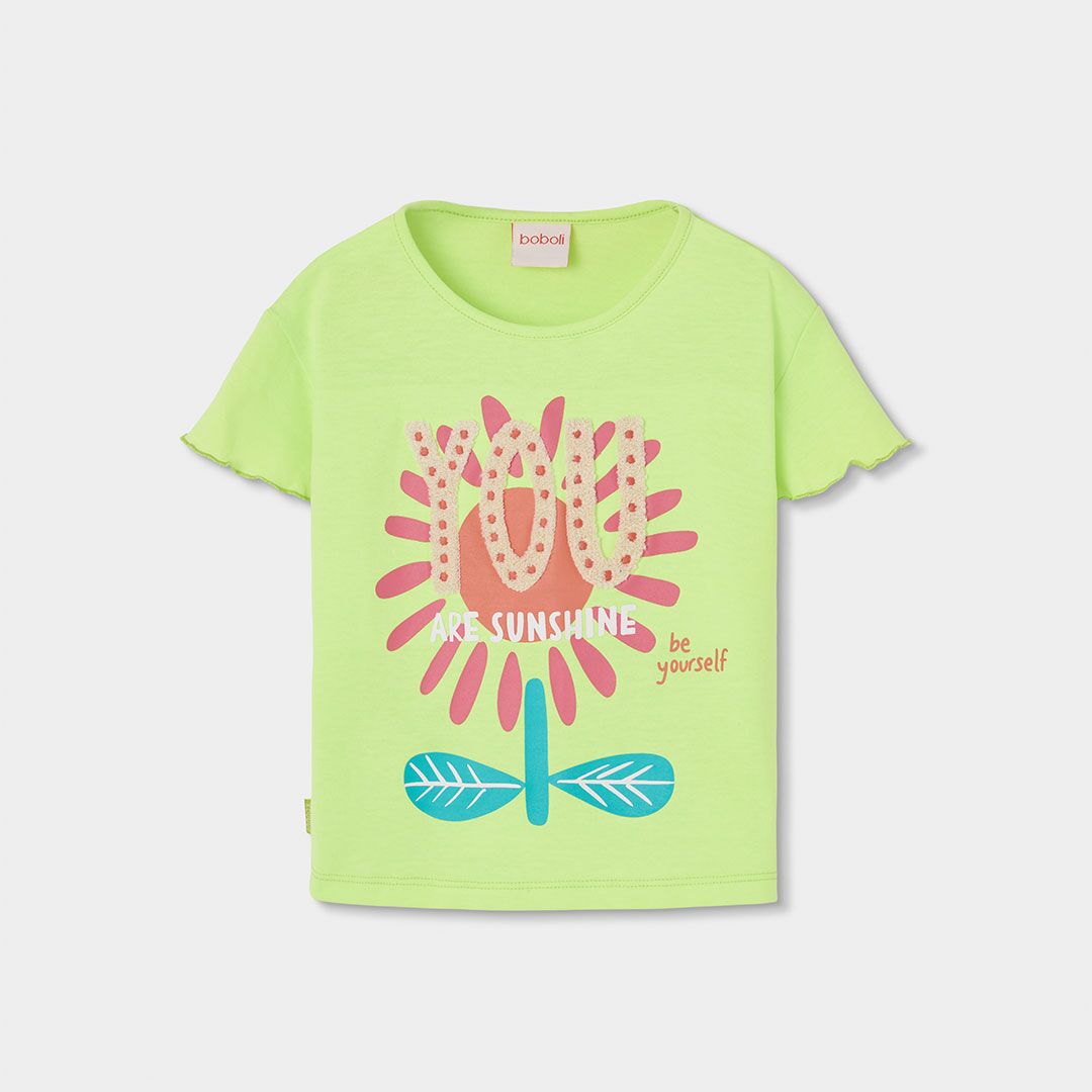 3131194619_a T-Shirt mit kurzen Ärmeln (green) von Boboli