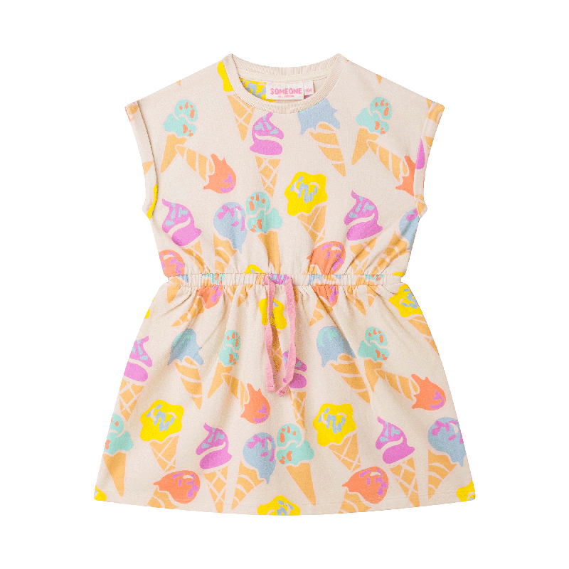 SG51.261.100079-E-7-99 Kleid Short Sleeves LOU-SG-51-F (Ecru)