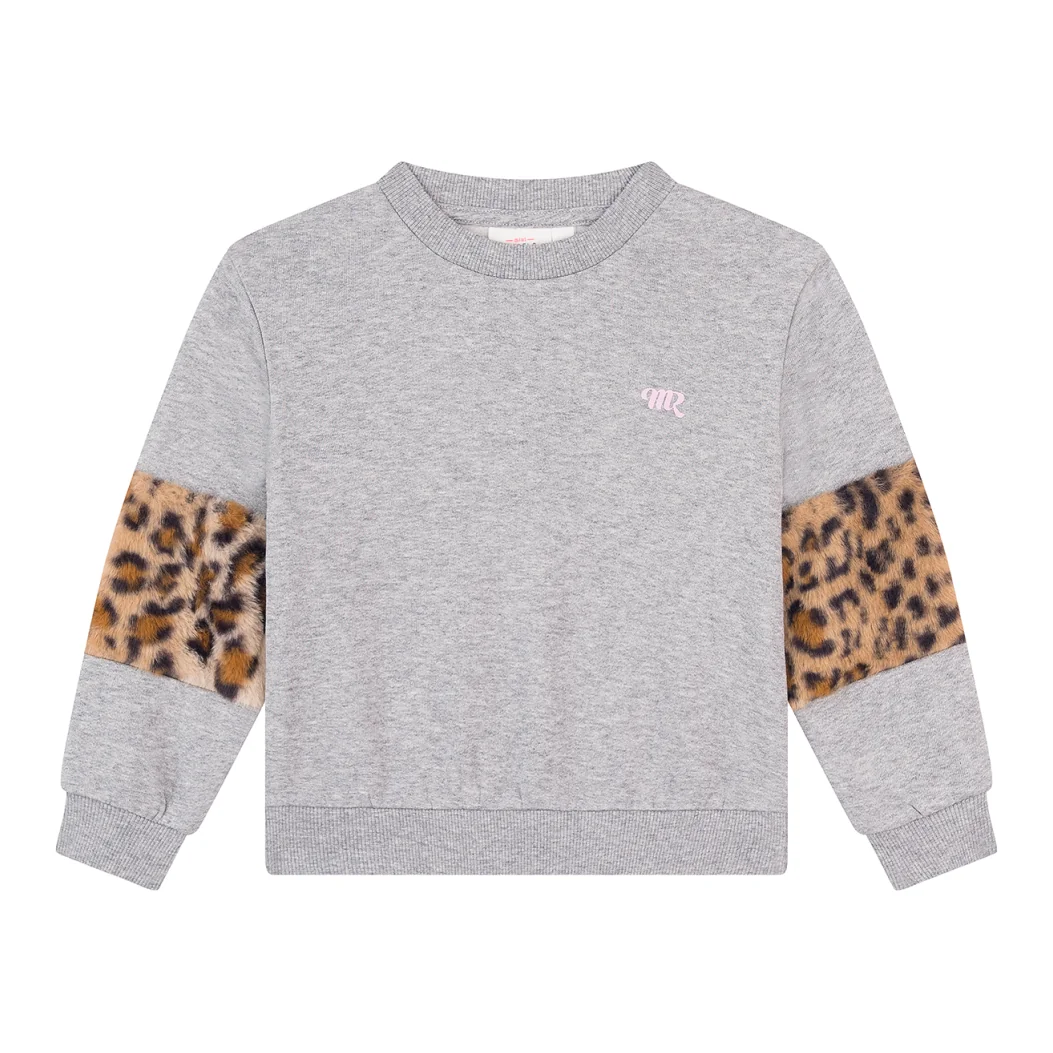MSG16.262.800082-G-545-10-1 Mini Rebels Sweatshirt Lila (Grey Melange) – Bild 1