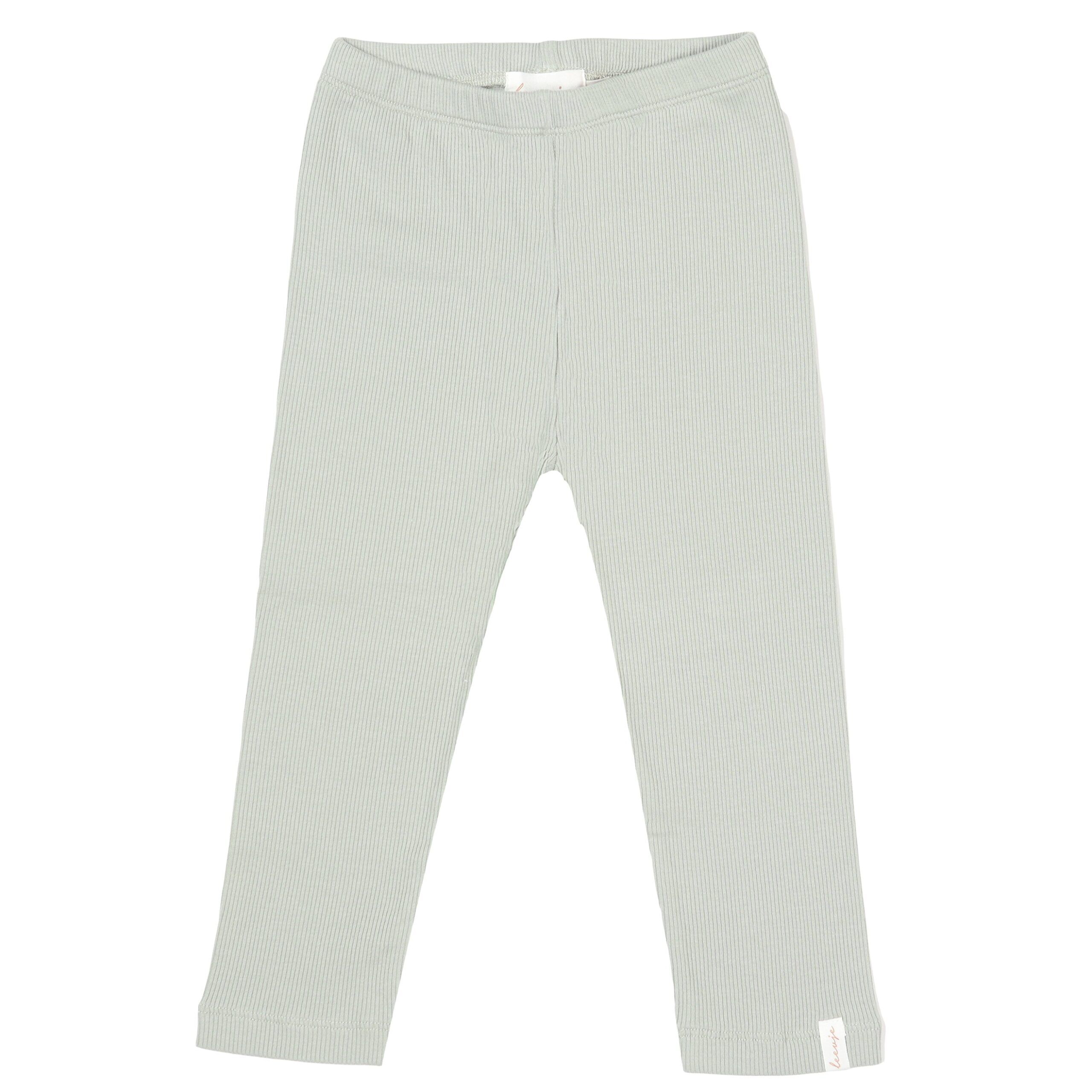 Leggings „soft green" aus Bio-Baumwolle von leevje