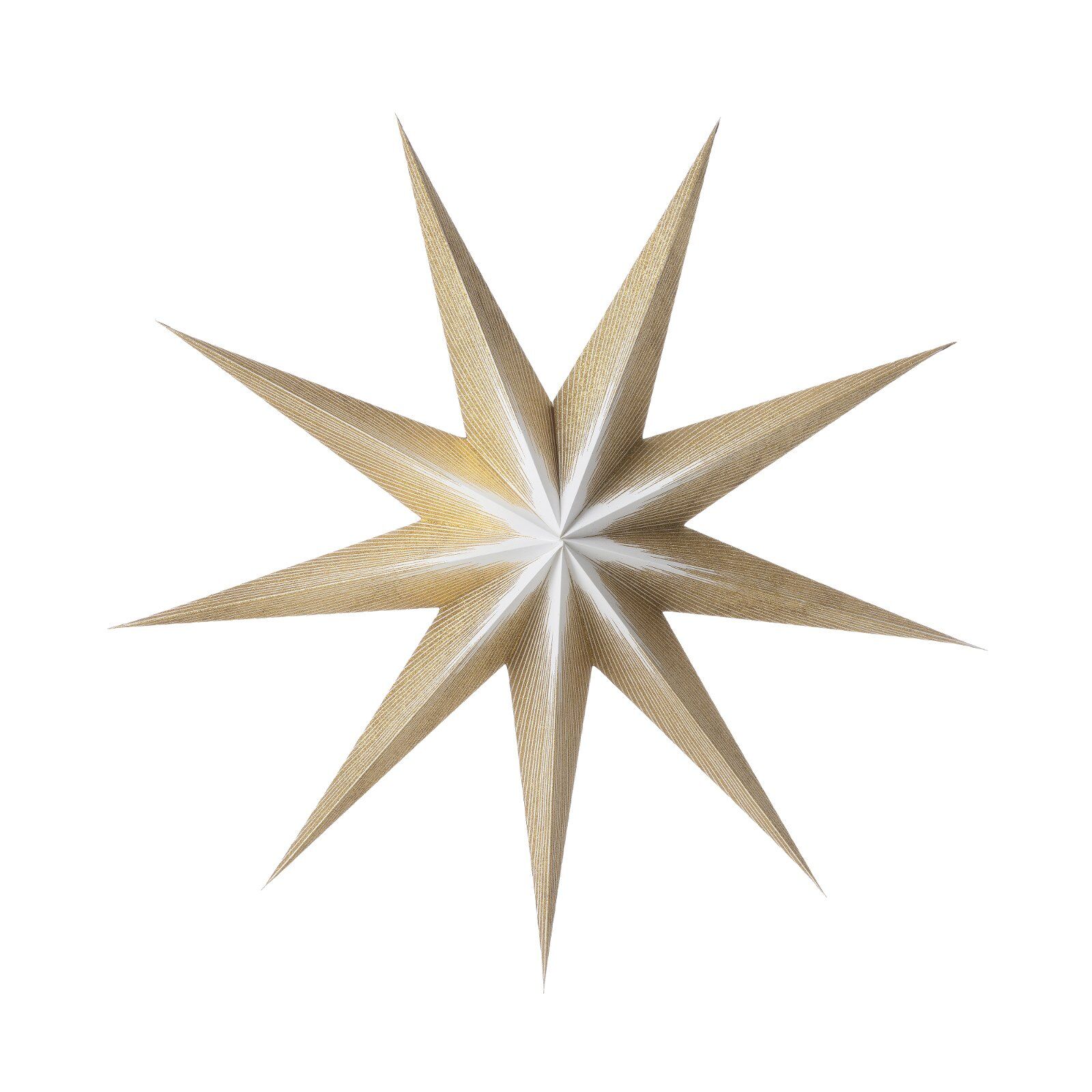 Papierstern "Moonlight" (Gold, 80 cm) – Bild 1