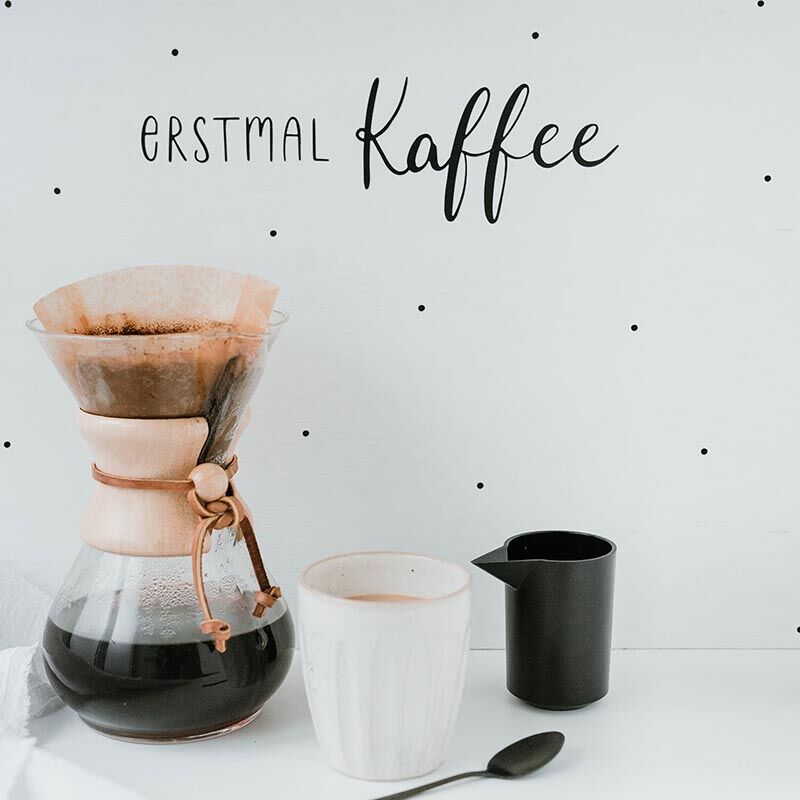 Sticker "Erstmal Kaffee" – Bild 1