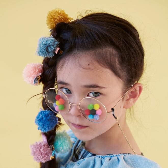 Haarspangen "Große Pompoms" von Meri Meri – Bild 1
