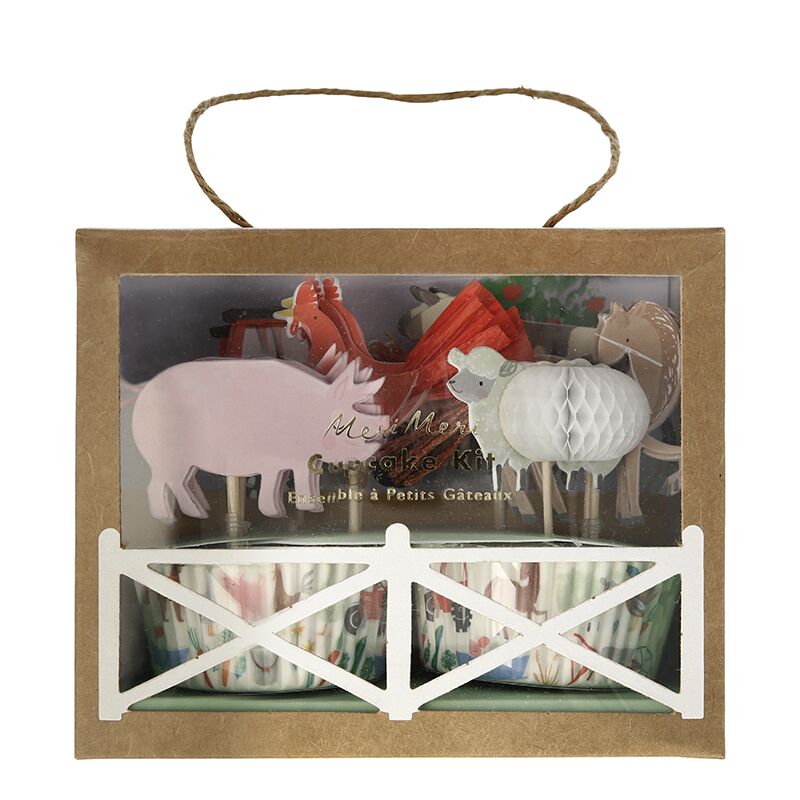 "Auf dem Bauernhof" Cupcake-Kit von Meri Meri – Bild 1