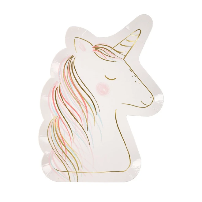 "Magisches Einhorn"-Pappteller von Meri Meri – Bild 1