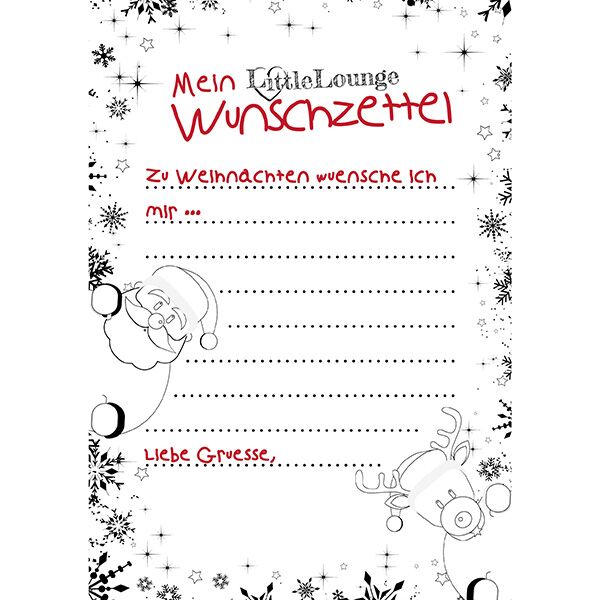 Wunschzettel (Druckvorlage) – Bild 1