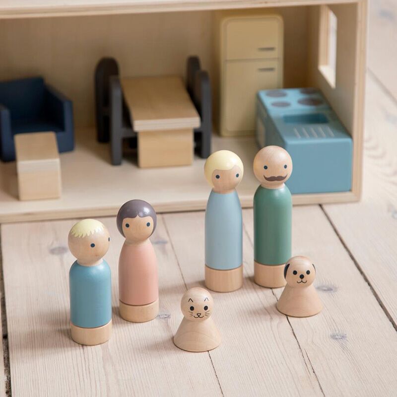 Puppen für das Puppenhaus von Sebra – Bild 1