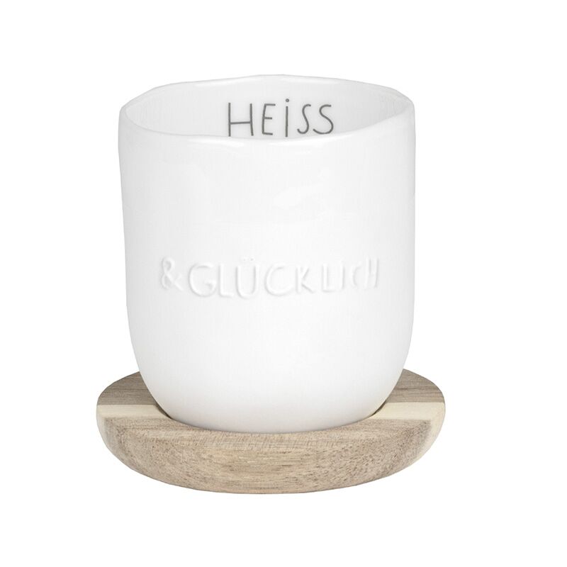 Kleiner Becher "Heiß und glücklich" – Bild 1