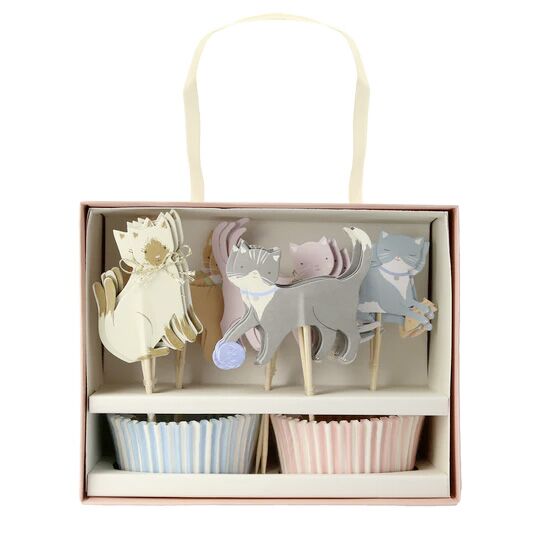 "Süße Kitten" Cupcake-Kit von Meri Meri – Bild 1